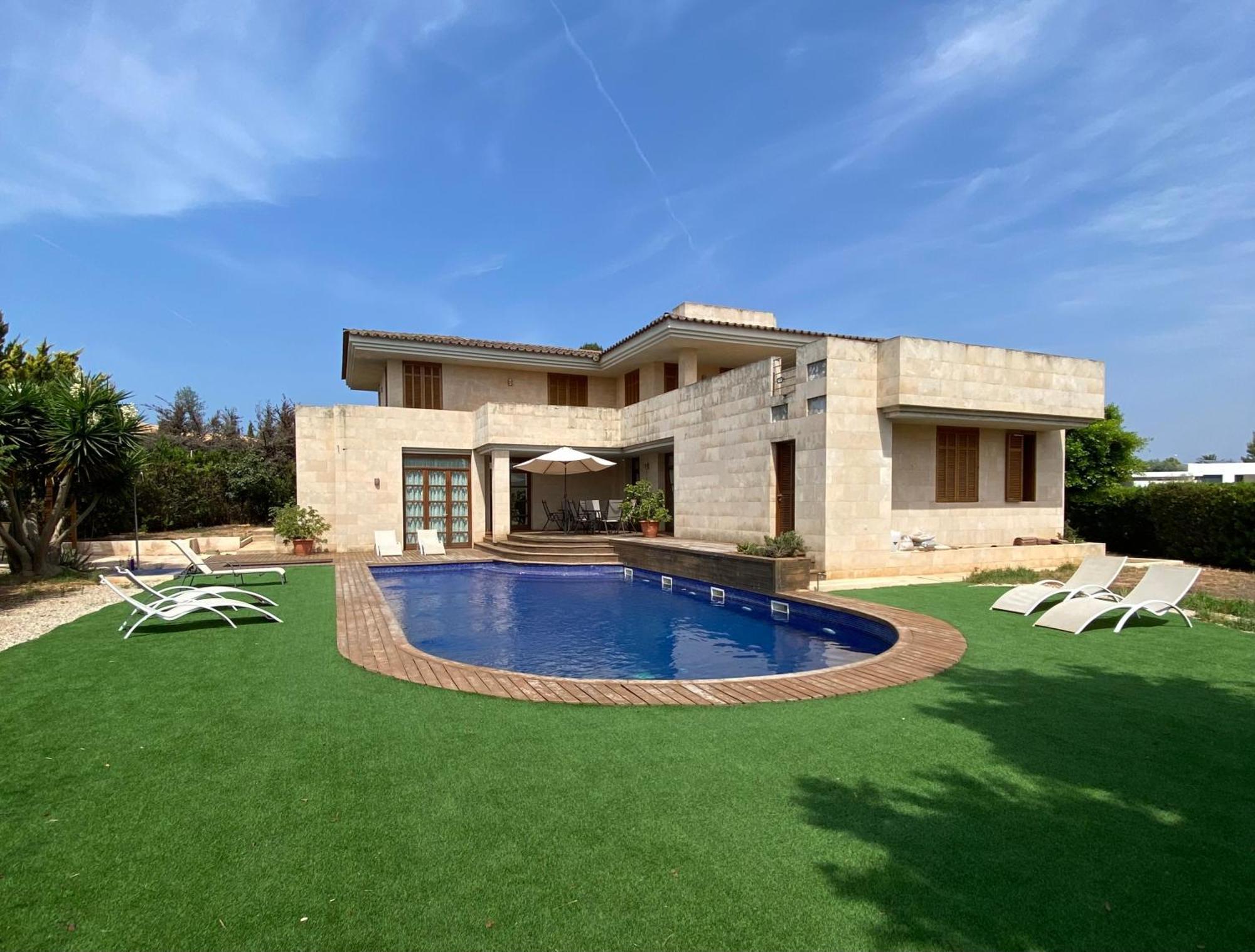 Villa De Lujo Con Piscina, Jacuzzi, Jardin Y Terraza Marratxí Esterno foto